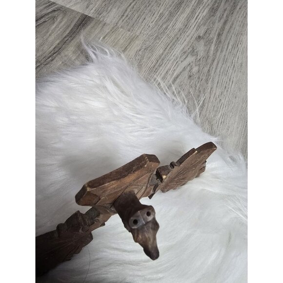 Cuckoo Clock German Black Coehler Forest made Vintage- NOT WORKING FOR PARTS - Picture 6 of 16